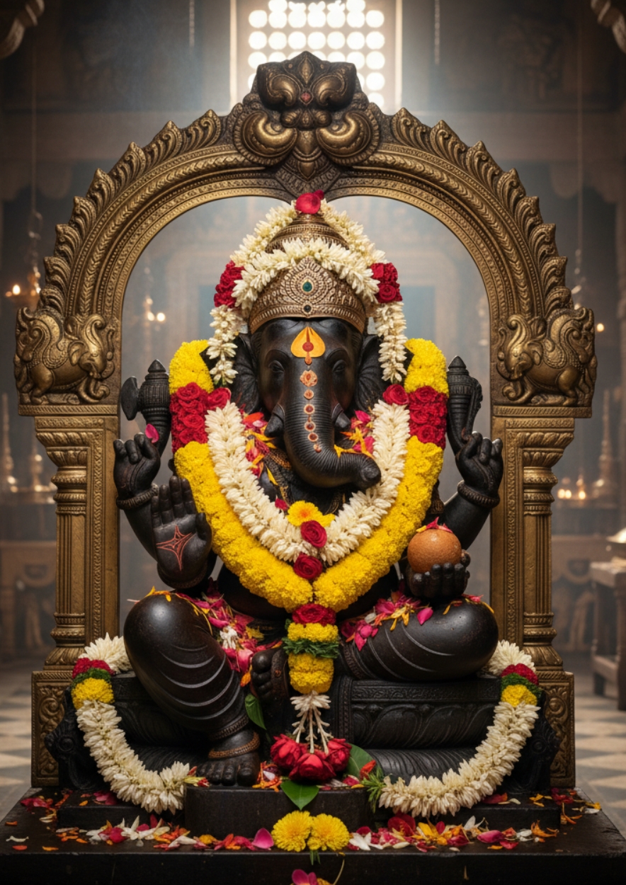 Lord Ganesha Divine Blessings Poster