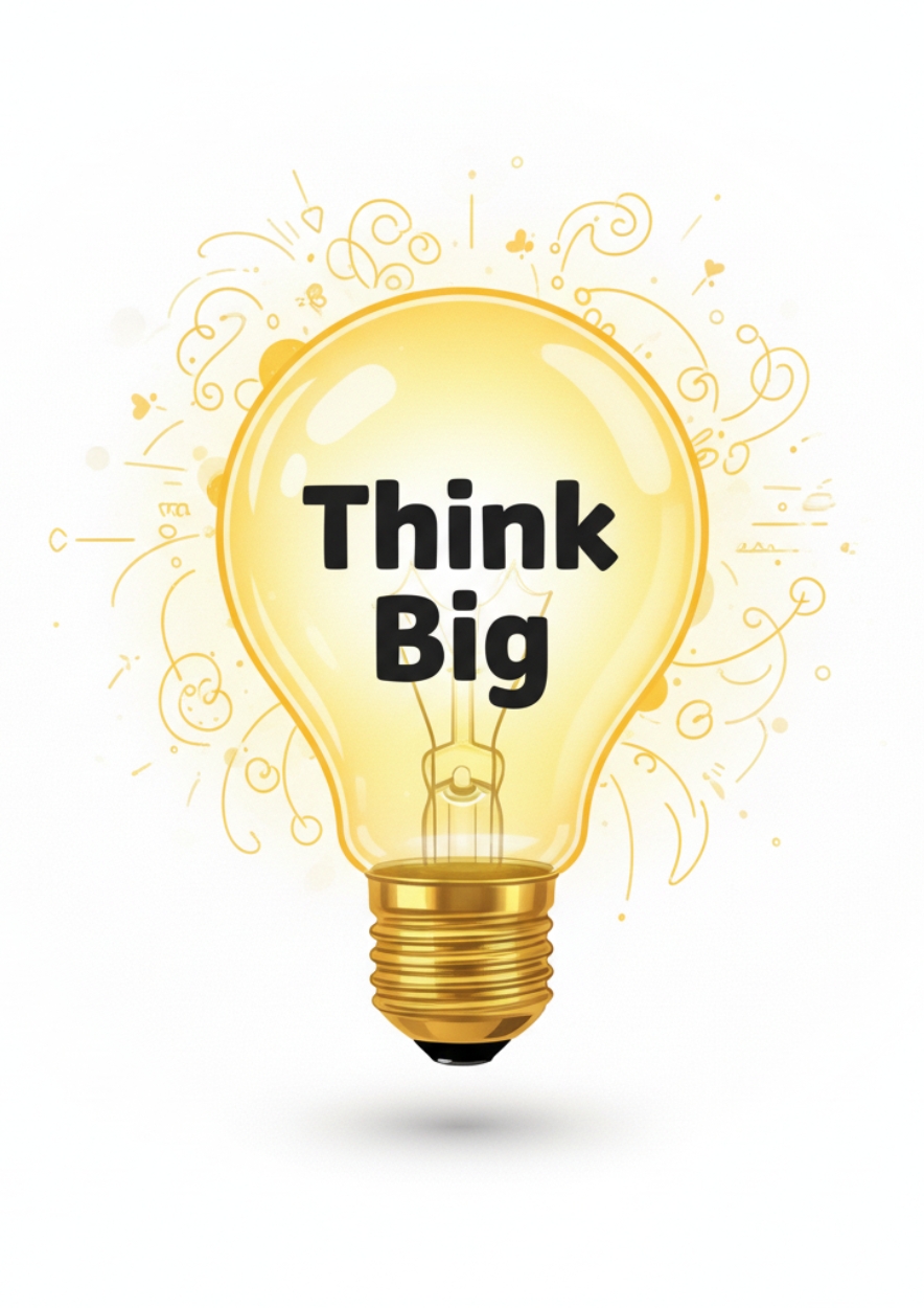 Think Big Ornate Motivational Poster
