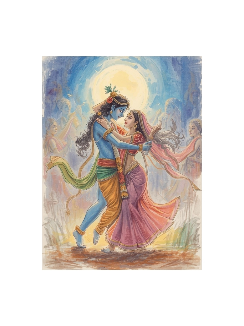 Radha Krishna: The Eternal Dance of Divine Love Poster