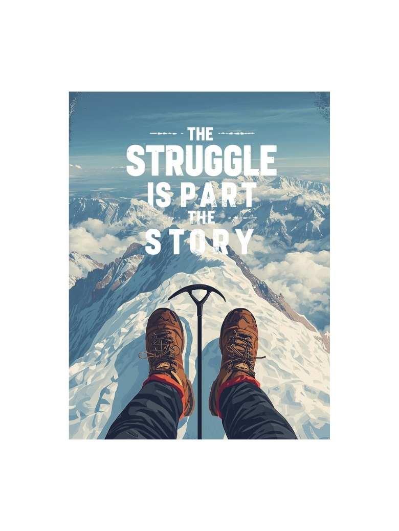  "The Struggle Is Part Of The Story" | Motivation Poster